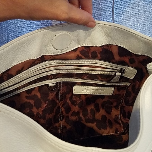 B Makowsky white Shoulder Hobo bag - Picture 6 of 7